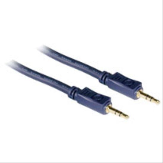 C2G 75ft Velocity™ 3.5mm Stereo M/M audio cable 900.6" (22.9 m) Blue1
