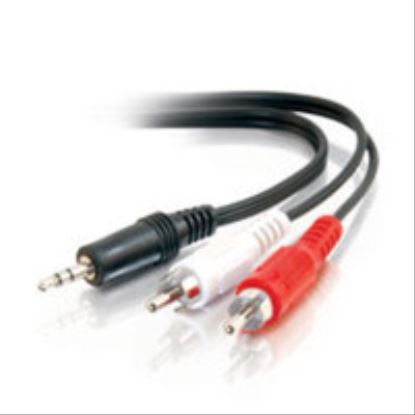 C2G 6in 3.5mm Stereo M / RCA M Y-Cable audio cable 5.91" (0.15 m) 2 x RCA Black1