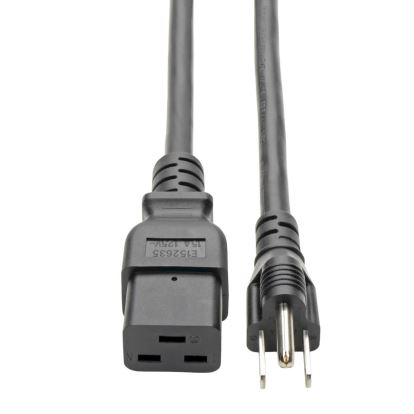 Tripp Lite P034-010 power cable Black 120.1" (3.05 m) C19 coupler NEMA 5-15P1