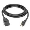 Tripp Lite P034-010 power cable Black 120.1" (3.05 m) C19 coupler NEMA 5-15P2