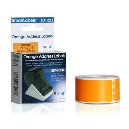 Seiko SLP-1OLB Orange Self-adhesive printer label1