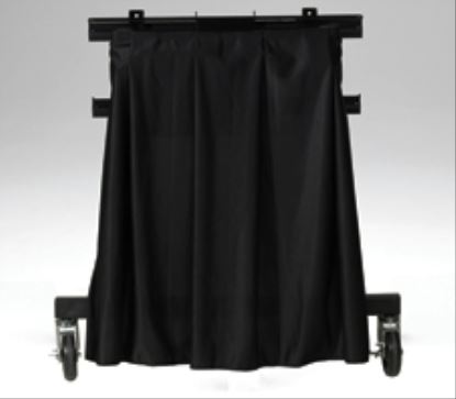 Da-Lite Drapery for Monitor Stand Black Flat panel Multimedia cart1