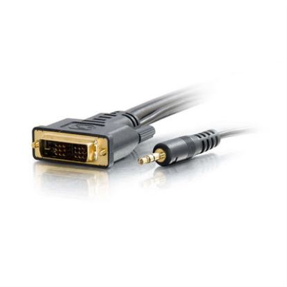 C2G 50ft Pro Series DVI-D + 3.5mm CL2 DVI cable 600" (15.2 m) Black1