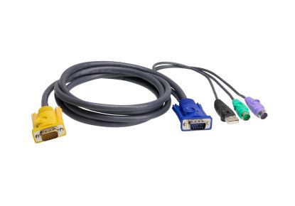 ATEN 2L-5302UP KVM cable Black 70.9" (1.8 m)1