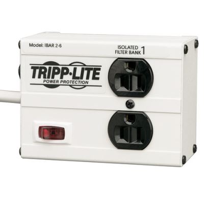 Tripp Lite IBAR2-6D surge protector Black, Gray 2 AC outlet(s) 120 V 72" (1.83 m)1