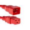 Unirise PWCD-C19C20-20A-05F-RED power cable 59.8" (1.52 m) C19 coupler C20 coupler1