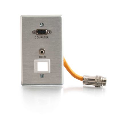 C2G 60036 video cable adapter VGA (D-Sub) + 3.5mm Aluminum, Orange1