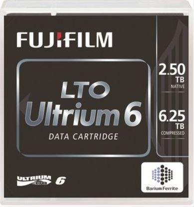 FUJIFILM LTO 6 ULTRIUM 2.5TB/6.25TB TAPE CARTRIDGE BARCODE1