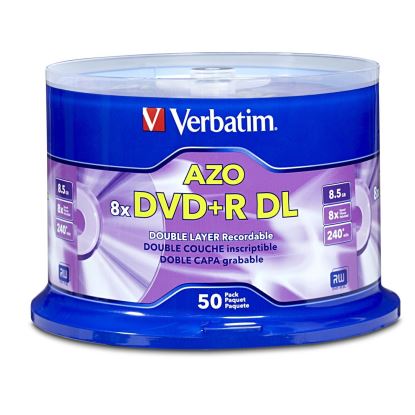 Verbatim DVD+R DL 8.5GB 8X 50 pk 50 pc(s)1