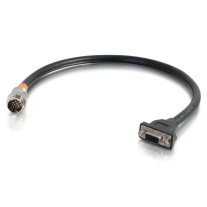 C2G 60092 video cable adapter 17.7" (0.45 m) VGA (D-Sub) RapidRun Black1