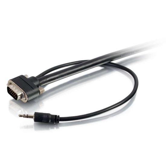 C2G VGA + 3.5mm m/m 7.62m 300" (7.62 m) VGA (D-Sub) + 3.5mm Black1