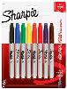 Sharpie 30217PP permanent marker Fibre tip Black, Blue, Brown, Green, Orange, Purple, Red, Yellow 8 pc(s)2
