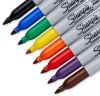 Sharpie 30217PP permanent marker Fibre tip Black, Blue, Brown, Green, Orange, Purple, Red, Yellow 8 pc(s)4