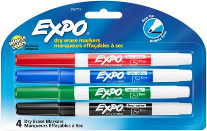 EXPO 86674K marker 4 pc(s) Fine tip Black, Blue, Green, Red1