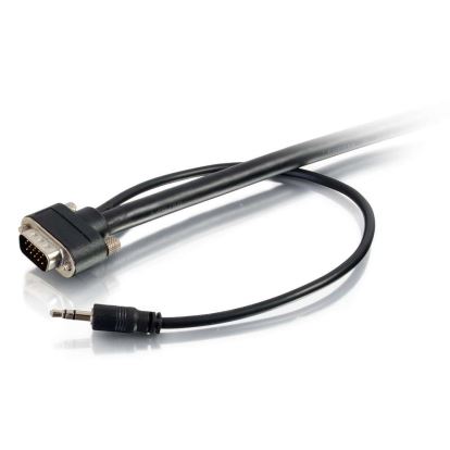 C2G 15ft VGA + 3.5mm M/M 179.9" (4.57 m) VGA (D-Sub) + 3.5mm Black1