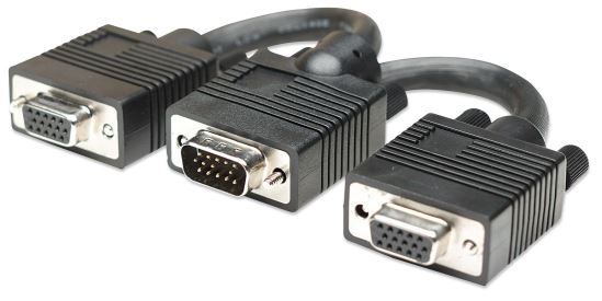 Manhattan 304559 VGA cable 0.591" (0.0150 m) VGA (D-Sub) 2 x VGA (D-Sub) Black1