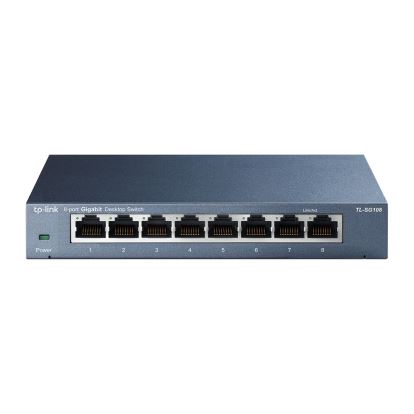 TP-Link TL-SG108 Unmanaged Gigabit Ethernet (10/100/1000) Black1