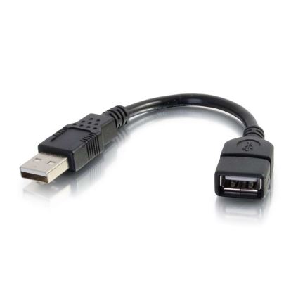 C2G 52119 USB cable 5.91" (0.15 m) USB2.0-A Black1