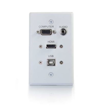 C2G 39706 cable gender changer HDMI, VGA, 3.5mm, USB White1
