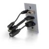 C2G 39706 cable gender changer HDMI, VGA, 3.5mm, USB White2