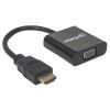 Manhattan 151467 video cable adapter 11.8" (0.3 m) HDMI Type A (Standard) VGA (D-Sub) Black2