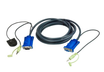 ATEN 2L-5202B video cable adapter 70.9" (1.8 m) VGA (D-Sub) + 3.5mm Black1