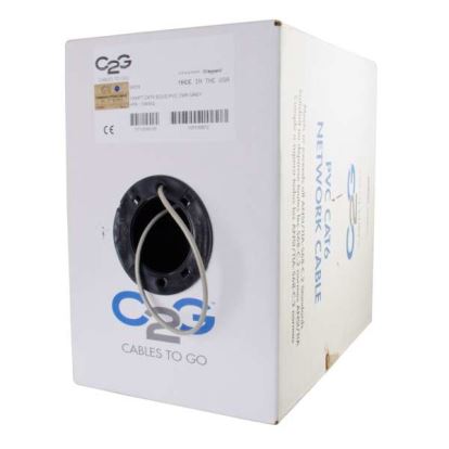 C2G 1000ft Cat6 networking cable Gray 12000" (304.8 m) U/UTP (UTP)1