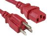 Unirise PWCD-515PC13-10A-10F-RED power cable 118.1" (3 m) NEMA 5-15P C13 coupler1