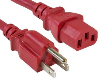 Unirise PWCD-515PC13-10A-10F-RED power cable 118.1" (3 m) NEMA 5-15P C13 coupler1