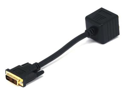 Monoprice 2520 video cable adapter DVI-I 2 x VGA (D-Sub) Black1