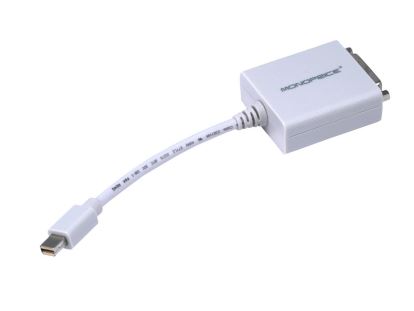 Monoprice 105106 video cable adapter mini DisplayPort DVI White1