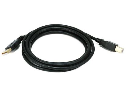 Monoprice 5438 USB cable 70.9" (1.8 m) USB 2.0 USB A USB B Black1