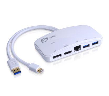 Siig JU-H30212-S1 interface hub USB 3.2 Gen 1 (3.1 Gen 1) Type-A 1000 Mbit/s White1
