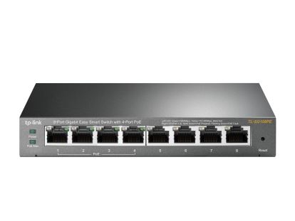 TP-Link TL-SG108PE Managed L2 Gigabit Ethernet (10/100/1000) Power over Ethernet (PoE) Black1