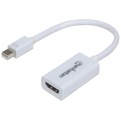 Manhattan 151399 video cable adapter 6.69" (0.17 m) HDMI Type A (Standard) Mini DisplayPort White1