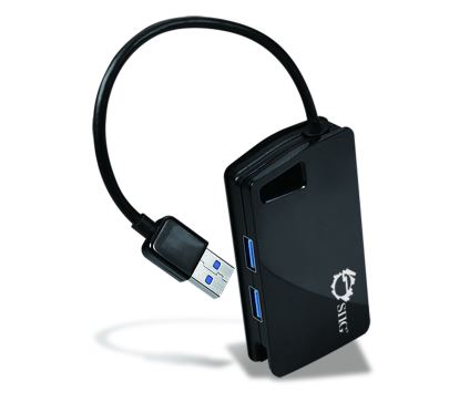 Siig JU-H30812-S1 interface hub USB 3.2 Gen 1 (3.1 Gen 1) Type-A 5000 Mbit/s Black1