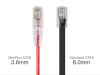 Monoprice 20ft. SlimRun Cat6 UTP networking cable Red 240" (6.1 m) U/UTP (UTP)2