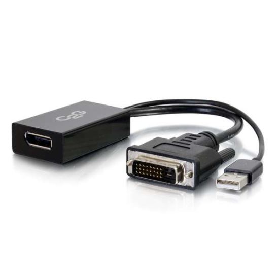 C2G 41379 video cable adapter DVI-D + USB DisplayPort Black1