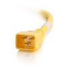 C2G 4ft, IEC320C20/IEC320C19 Yellow 47.2" (1.2 m) C20 coupler C19 coupler4