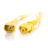 C2G 17520 power cable Yellow 118.1" (3 m) C14 coupler C13 coupler1