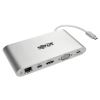 Tripp Lite U442-DOCK1 notebook dock/port replicator Wired USB 3.2 Gen 1 (3.1 Gen 1) Type-C Silver1