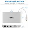 Tripp Lite U442-DOCK1 notebook dock/port replicator Wired USB 3.2 Gen 1 (3.1 Gen 1) Type-C Silver5