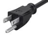 Monoprice 5298 power cable Black 11.8" (0.3 m) NEMA 5-15P NEMA 5-15R3