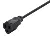 Monoprice 5298 power cable Black 11.8" (0.3 m) NEMA 5-15P NEMA 5-15R4