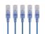 5-PACK, SLIMRUN CAT6A ETHERNET NETWORK PATCH CABLE, 5FT BLUE1