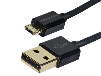 Monoprice 9762 USB cable 70.9" (1.8 m) USB 2.0 USB A Micro-USB B Black1