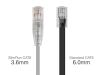 Monoprice 7ft. SlimRun Cat6 UTP networking cable Gray 83.9" (2.13 m) U/UTP (UTP)3