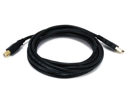 Monoprice 5440 USB cable 181.1" (4.6 m) USB 2.0 USB A USB B Black1