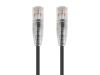 Monoprice 20ft. SlimRun Cat6 UTP networking cable Black 240" (6.1 m) U/UTP (UTP)1