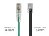 Monoprice 1ft. SlimRun Cat6 UTP networking cable Green 11.8" (0.3 m) U/UTP (UTP)3